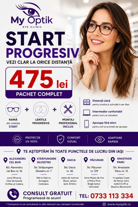 Ochelari progresivi - de la 475 lei